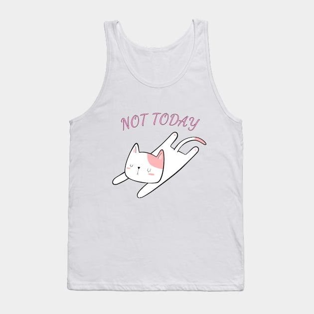 feeling lazy today cute cat Tank Top by BigBoutique